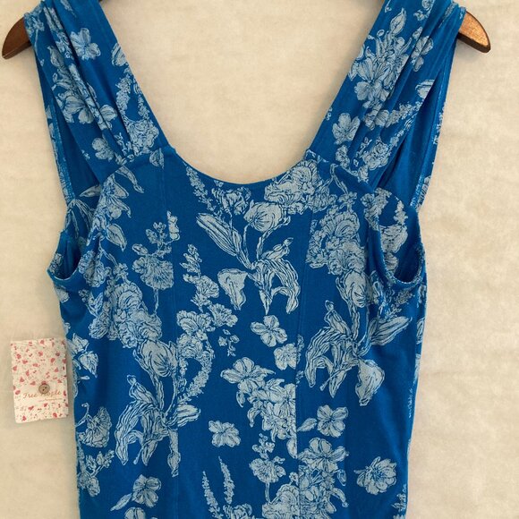 NWT Free People Cerulean Combo Shirt Size Large - Picture 5 of 8
